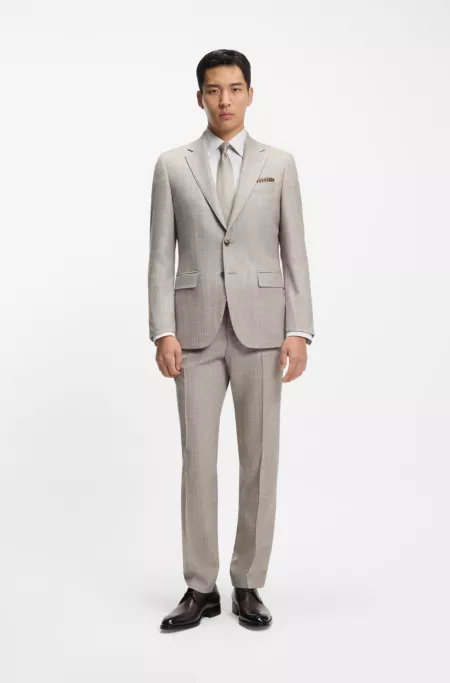 Derby shoes in burnished leather