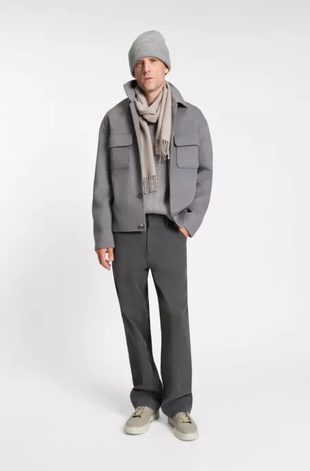 Jeans in melange cotton denim