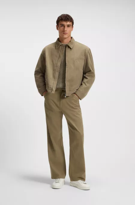 Jeans in melange cotton denim