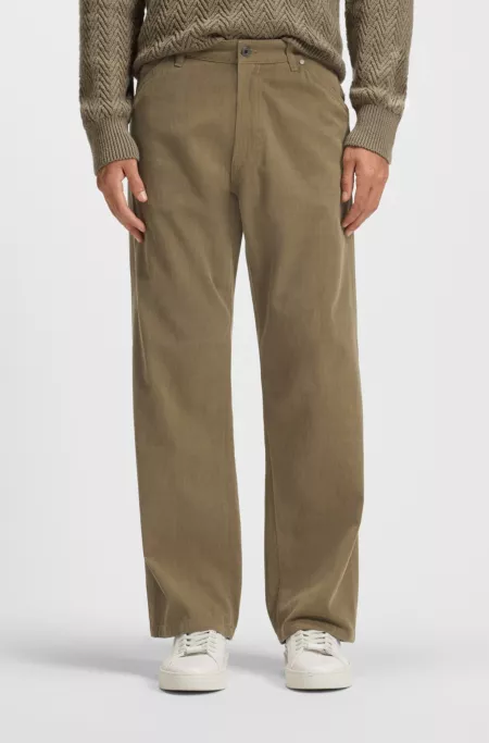 Jeans in melange cotton denim