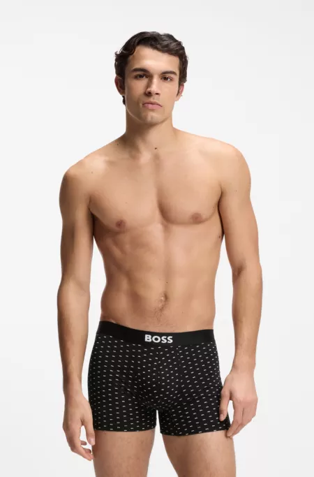 Three-pack of stretch-cotton boxer briefs