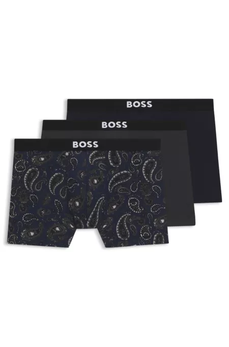 Three-pack of stretch-cotton boxer briefs