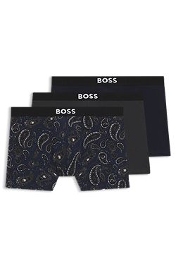 Three-pack of boxer briefs in stretch cotton