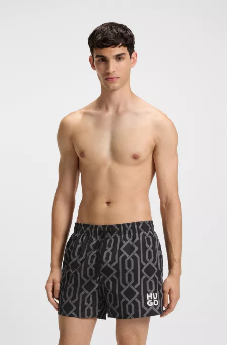 Swim shorts with all-over print