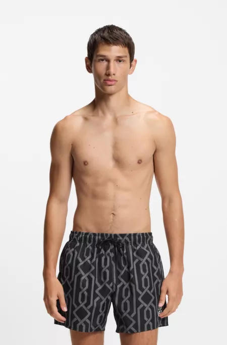 Swim shorts with all-over print