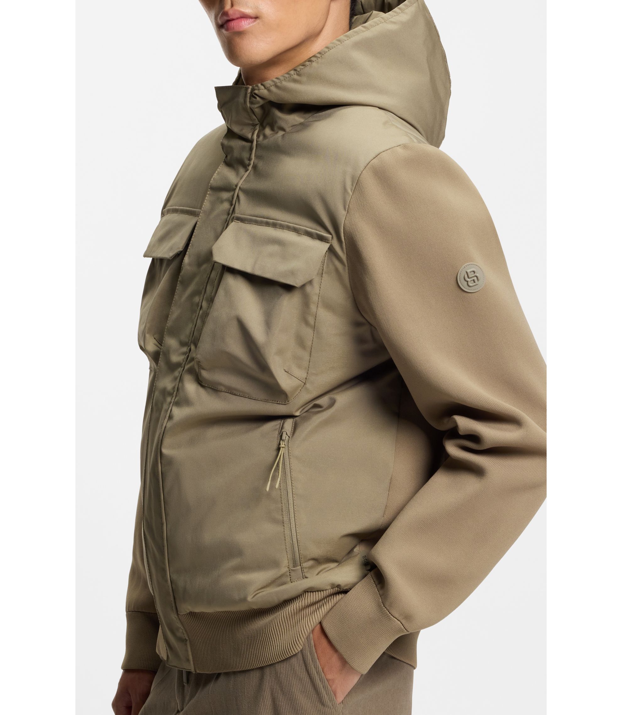 BOSS - Regular-fit jacket with GORE-TEX® - Light Brown