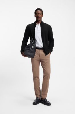 C&aacute;rdigan de cashmere con cremallera, Negro