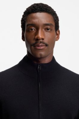 C&aacute;rdigan de cashmere con cremallera, Negro