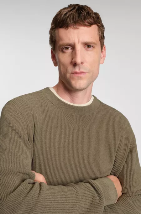 Corduroy-rib sweater in a regular fit