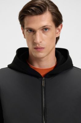 Sudadera con capucha BOSS x ASTON MARTIN de lana virgen, Negro