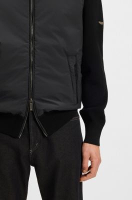 Sudadera con capucha BOSS x ASTON MARTIN de lana virgen, Negro