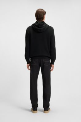 Sudadera con capucha BOSS x ASTON MARTIN de lana virgen, Negro