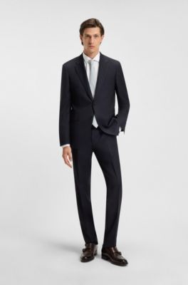 Checked regular-fit shirt in Italian-made cotton, Light Blue