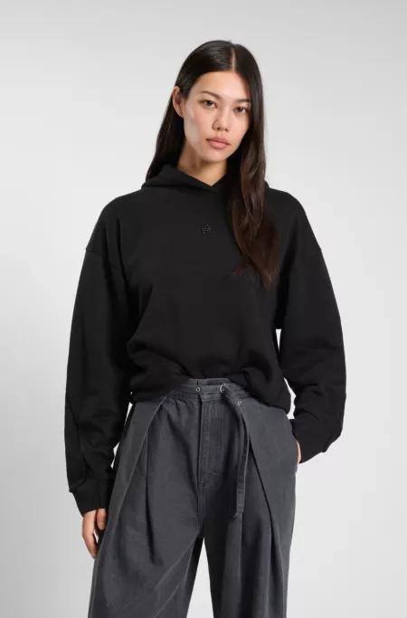 Cotton-blend hoodie with Double B monogram