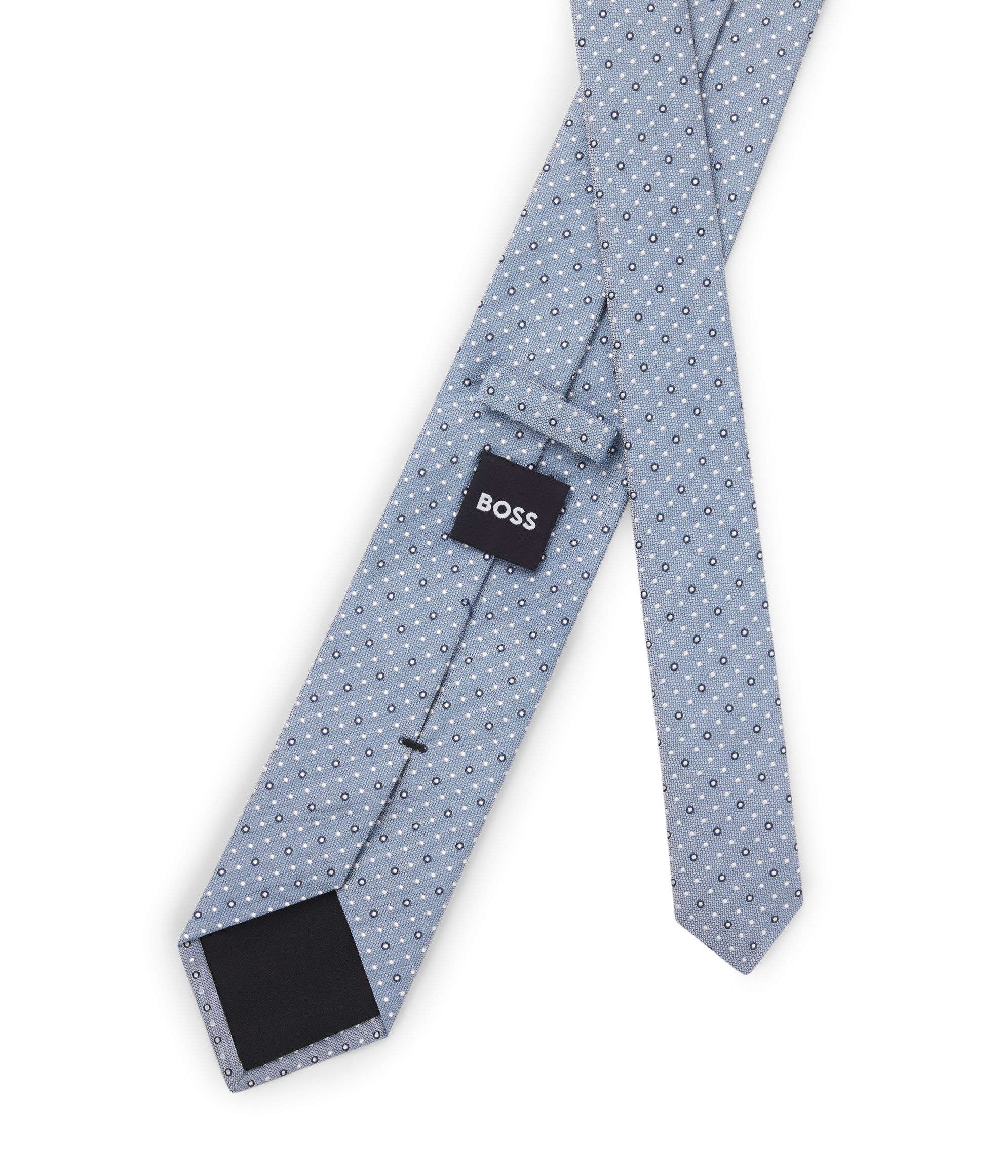 Cravate HUGO BOSS 100% Soie - Multicolore à Rayures - Modèle A321 - Occasion