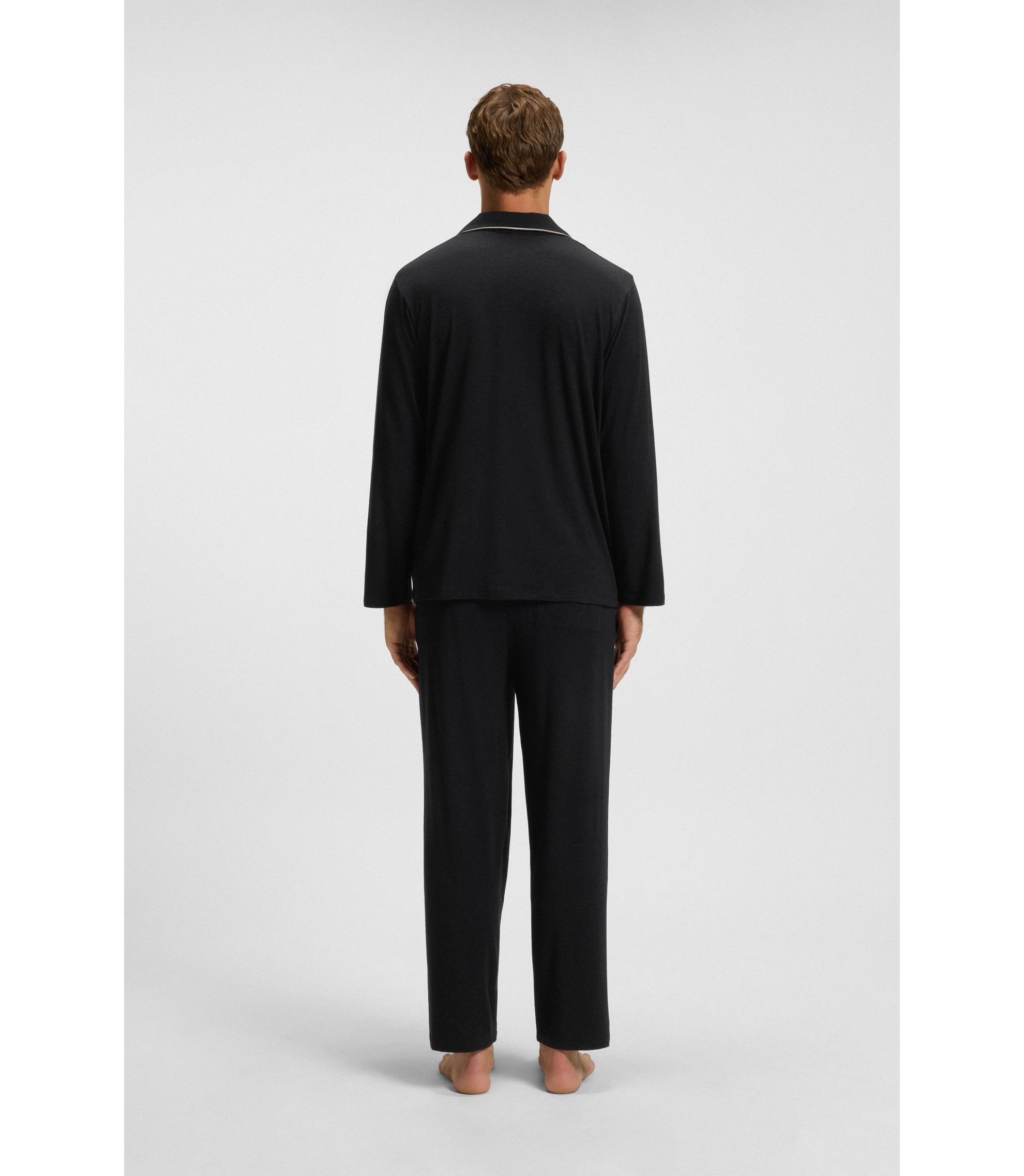 Pyjama Homme BOSS Holiday Long Set 10275253 01 - En Coton Et Viscose - Ensemble Confortable