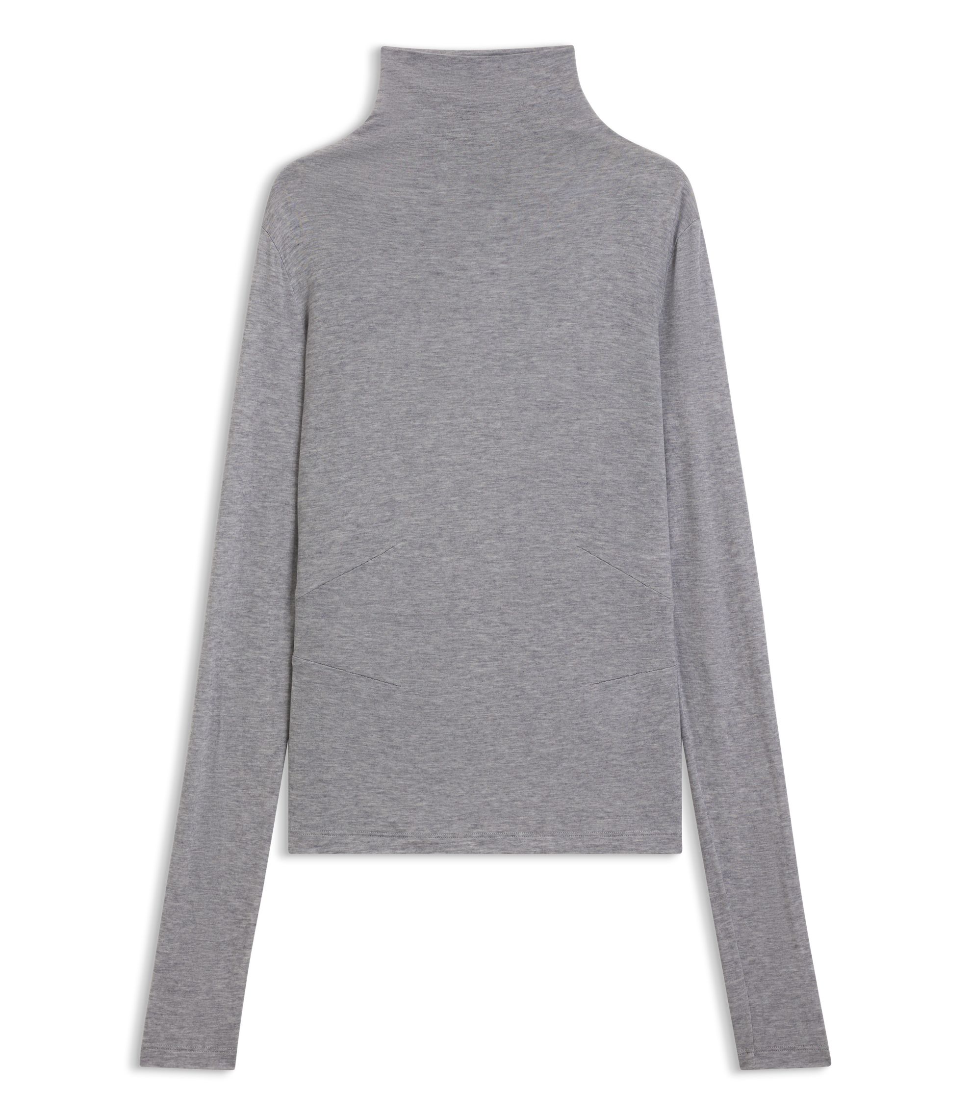 andwang AND bijou high neck tops グレー BOSS - Jersey top with high neckline - Light Grey