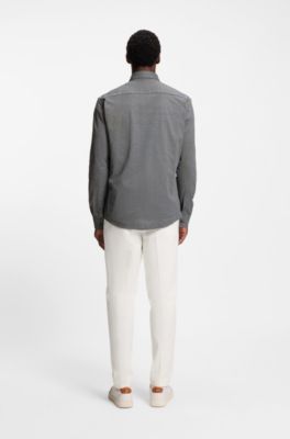 Slim-fit shirt cotton-blend jacquard