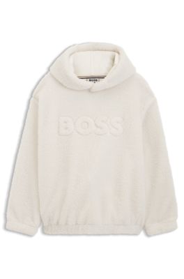 BOSS x Steiff all-gender teddy hoodie, White