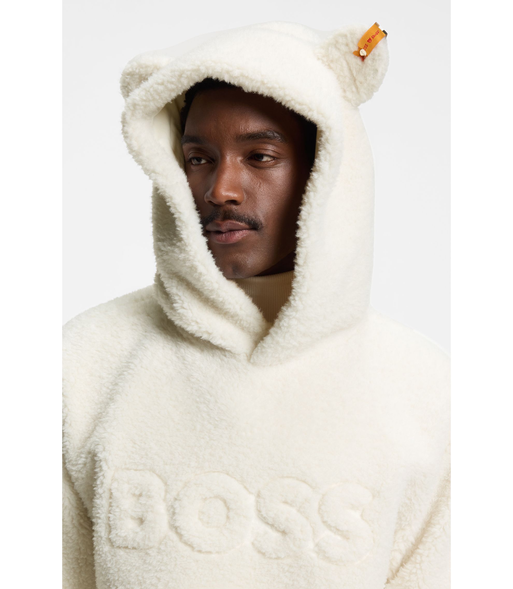 BOSS BOSS x Steiff all-gender teddy hoodie White