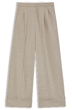 Relaxed-fit trousers in virgin wool
