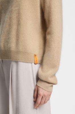 BOSS x Steiff sweater in virgin wool and cashmere, Light Beige