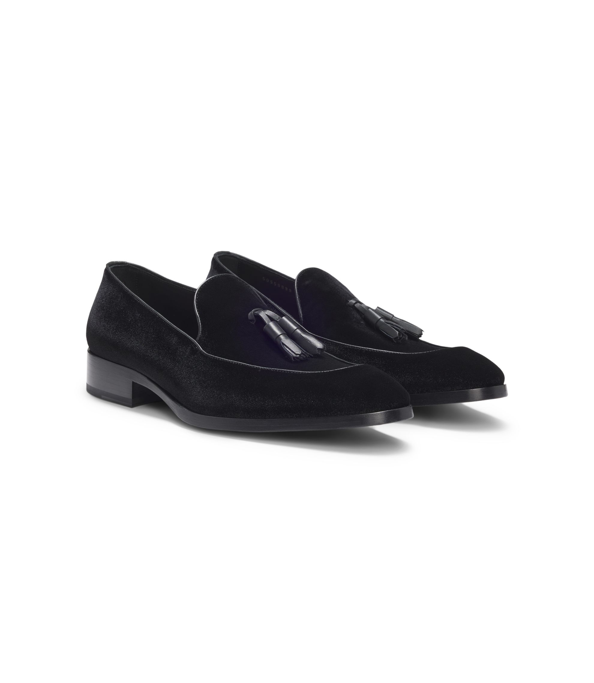 BOSS Hugo Boss DERREK VELVET LOAFERS - Size 10 - BRAND NEW HUGO BOSS Black Dress Shoes for Men for sale | eBay main image 2