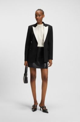 Embroidered-monogram T-shirt in cotton jersey, White