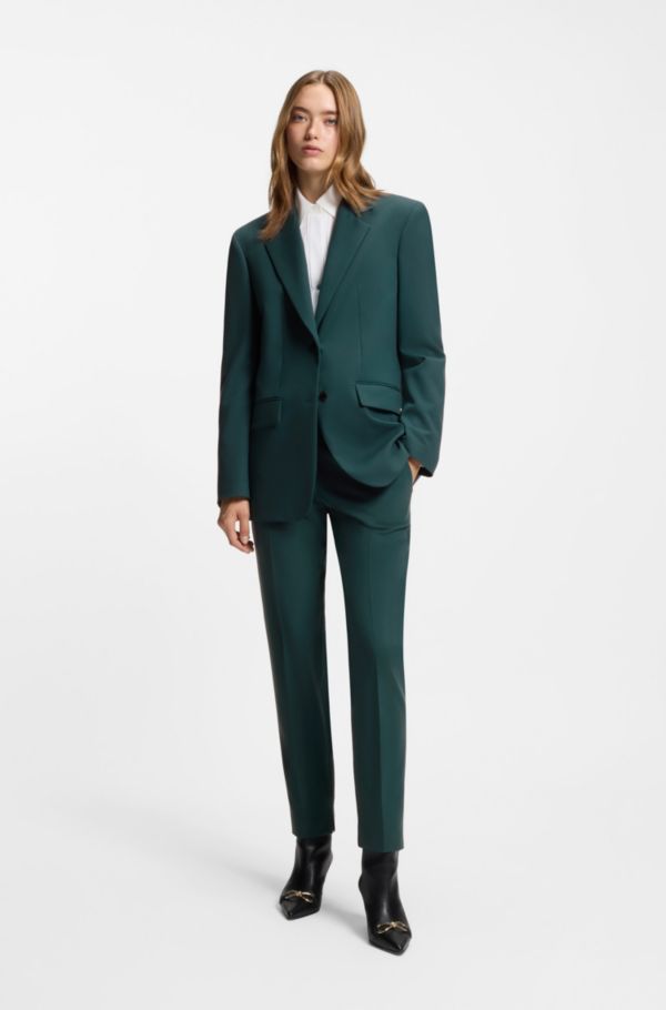 Regular-fit blazer with long length - image 2