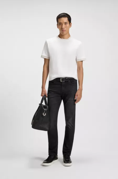 Delaware black slim-fit jeans in Italian-made denim