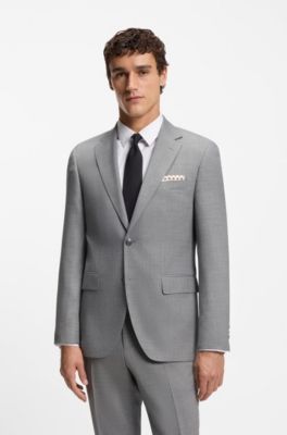 Structured tie in cotton and silk, Black