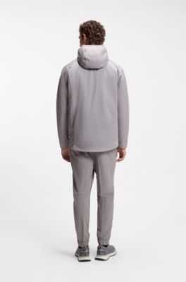 Cazadora 3&nbsp;en&nbsp;1 con capucha y chaleco desmontable, Gris claro