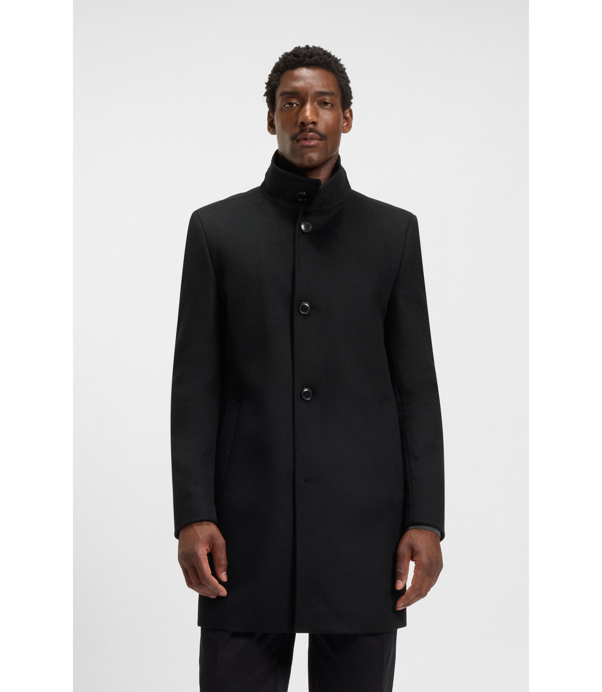 【HUGO BOSS】中綿ウールコート　サイズ50　プリマロフト　専用カバー付き Hugo boss コート