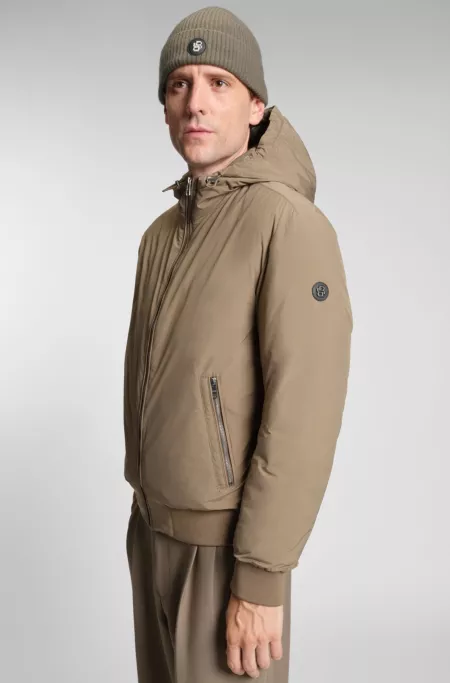 Wool-cashmere beanie hat with Double B monogram