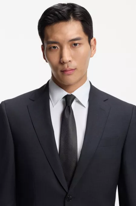 Silk-jacquard tie made in Italy