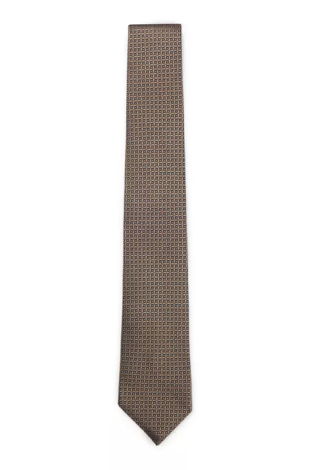 Silk-jacquard tie made in Italy