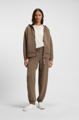 Camiseta de algod&oacute;n mercerizado con monograma Double&nbsp;B de estr&aacute;s, Blanco