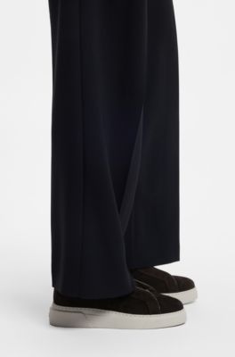 Deportivas de ante con cu&ntilde;a oculta, Marr&oacute;n oscuro