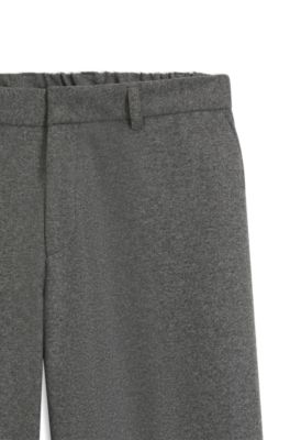 Pantalones formales en franela t&eacute;cnica, Gris