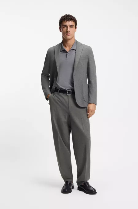 Formal trousers in performance flannel