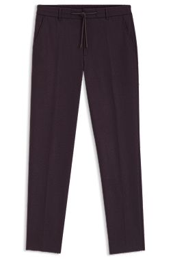 Pantalon Tapered en flanelle stretch brossée