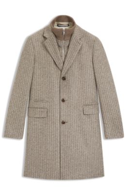 Manteau Slim avec int&eacute;rieur amovible, Blanc