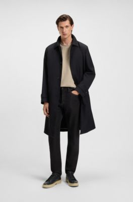 Baskets en cuir grain&eacute; BOSS&nbsp;x&nbsp;ASTON&nbsp;MARTIN, Noir