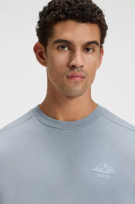 Logo-detail T-shirt in cotton jersey