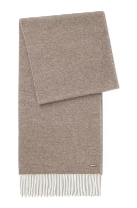 Double-faced cashmere scarf