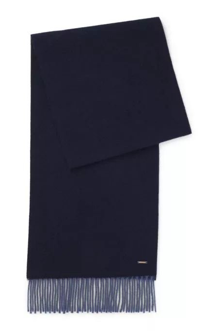 Double-faced cashmere scarf