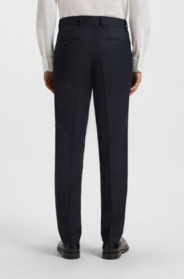 Micro-patterned two-piece regular-fit suit virgin wool