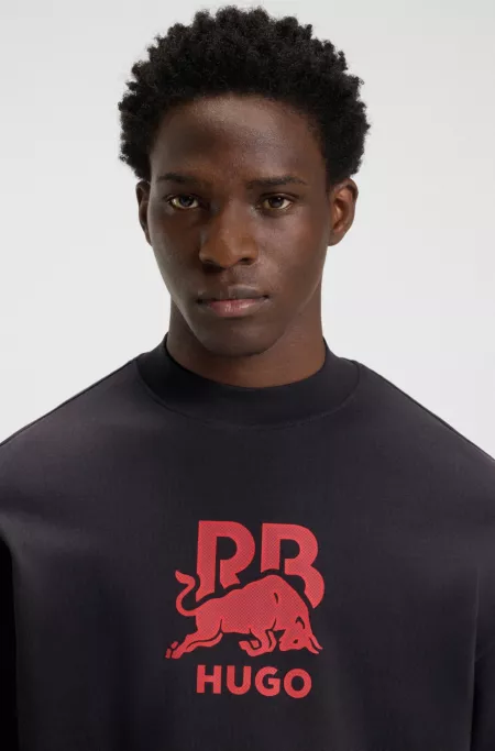 HUGO x RB bull-graphic T-shirt in cotton