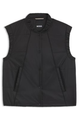 Water-repellent gilet with wadding, Black