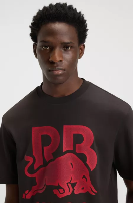 HUGO x RB bull-graphic T-shirt in cotton